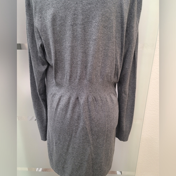 WHBM Ladies Gray Cardigan Sweater SZ L - Picture 6 of 9